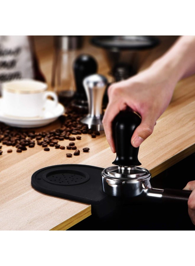 حصيرة مكبس قهوة من السيليكون جل لتحضير الإسبريسو – وسادة سيليكون مقاومة للانزلاق لحماية السطح لأدوات الباريستا في المنزل والمقاهي - Image 3